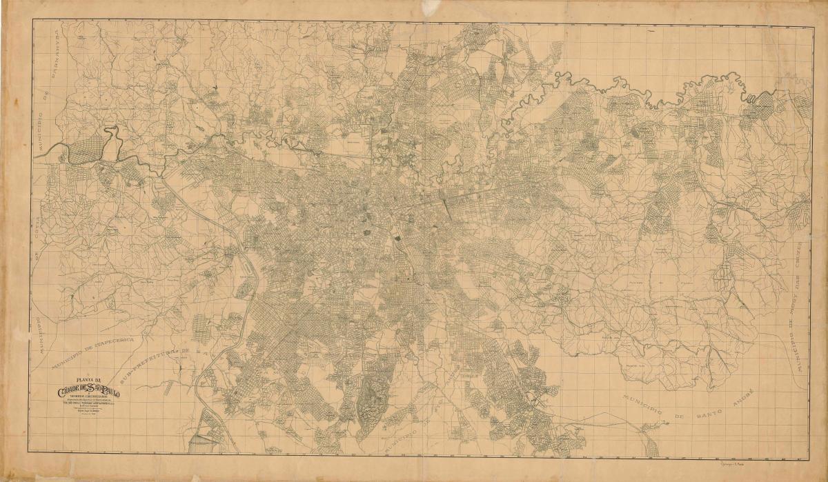 Karta bivši Sao Paulo - 1943