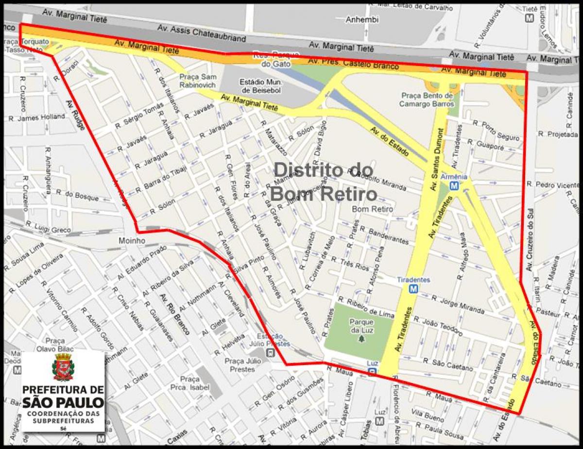 Karta Bom Retiro-Sao Paulo