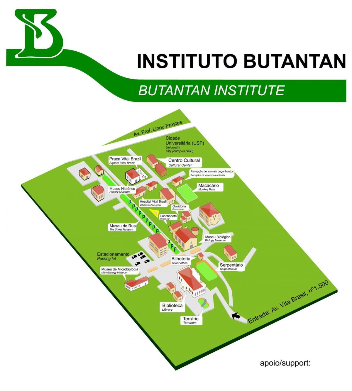 Karta instituta Butantan