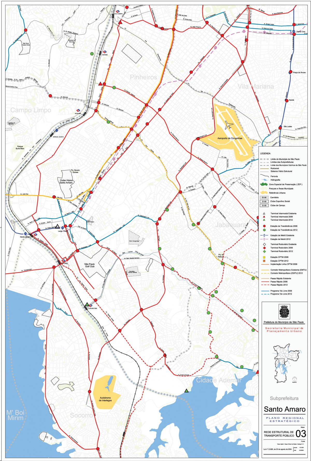 Karta Santo najveća izvan japana Sao Paulo - javni prijevoz