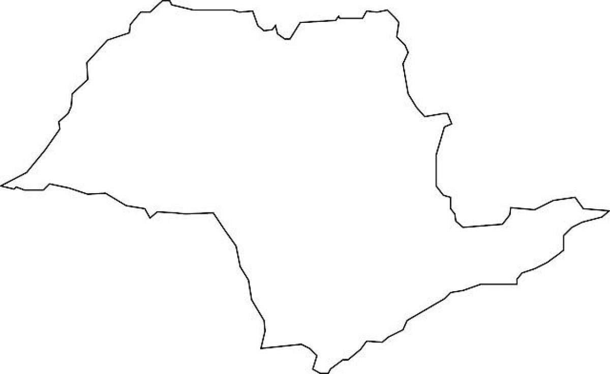 Karta Sao Paulo vektor