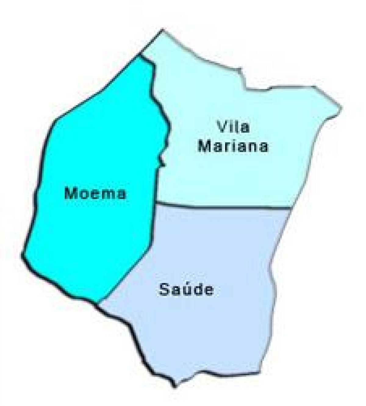 Karta Vila Mariana супрефектур