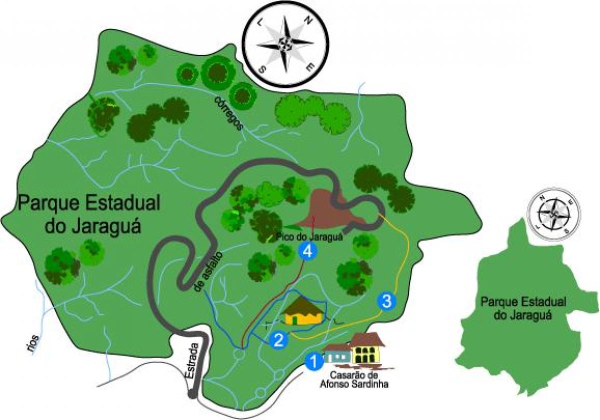 Karta Жарагуа Park