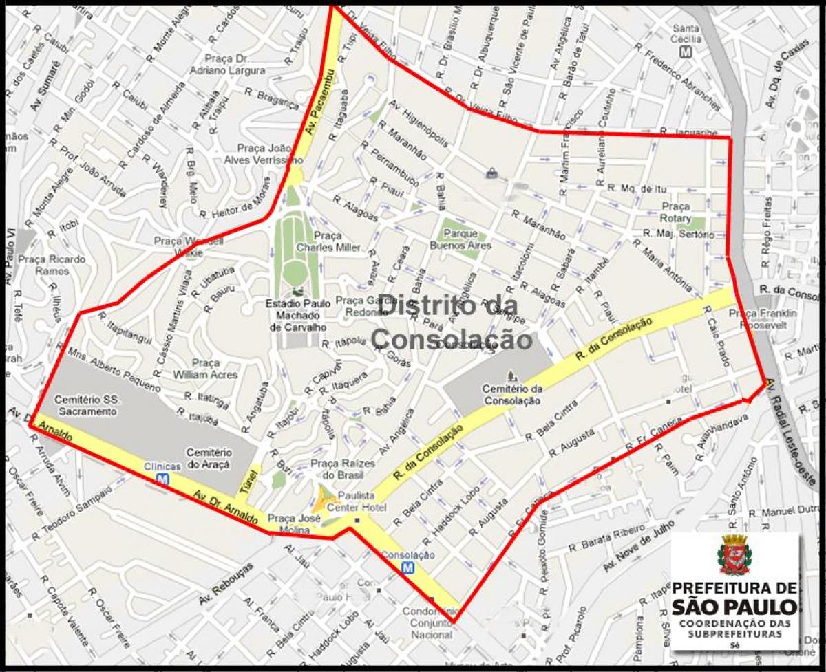Karta Консоласан Sao Paulo