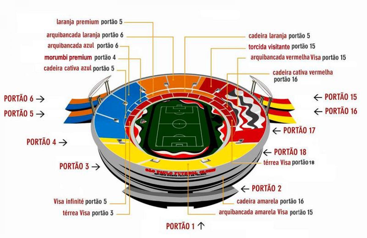 Karta Сисеро-Pompeu de Toledo stadion