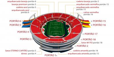 Kartu za stadiona San Paolo Морумби