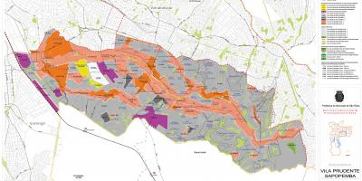 Karta Sao Paulo Vila-Пруденти - oduzimanje zemljišta
