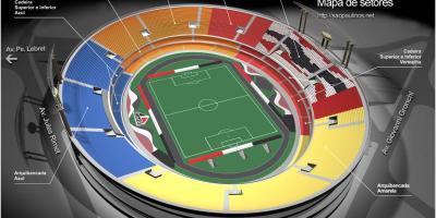 Karta Сисеро-Pompeu de Toledo-Sao Paulo stadion