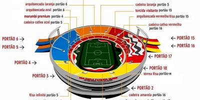 Karta Сисеро-Pompeu de Toledo stadion