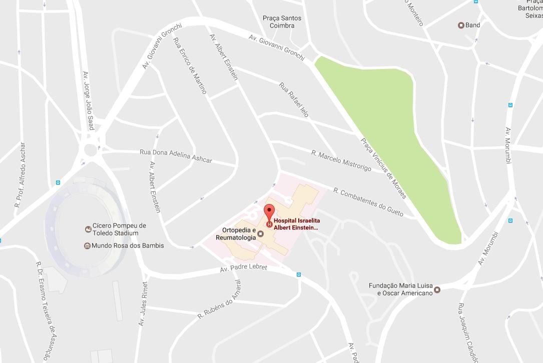 Karta Židovskoj bolnici Albert Einstein