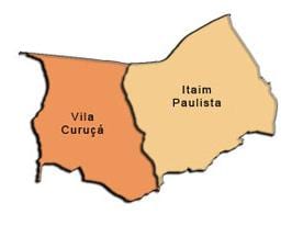 Karta Итайн Paulista - супрефектур Vila Curuçá