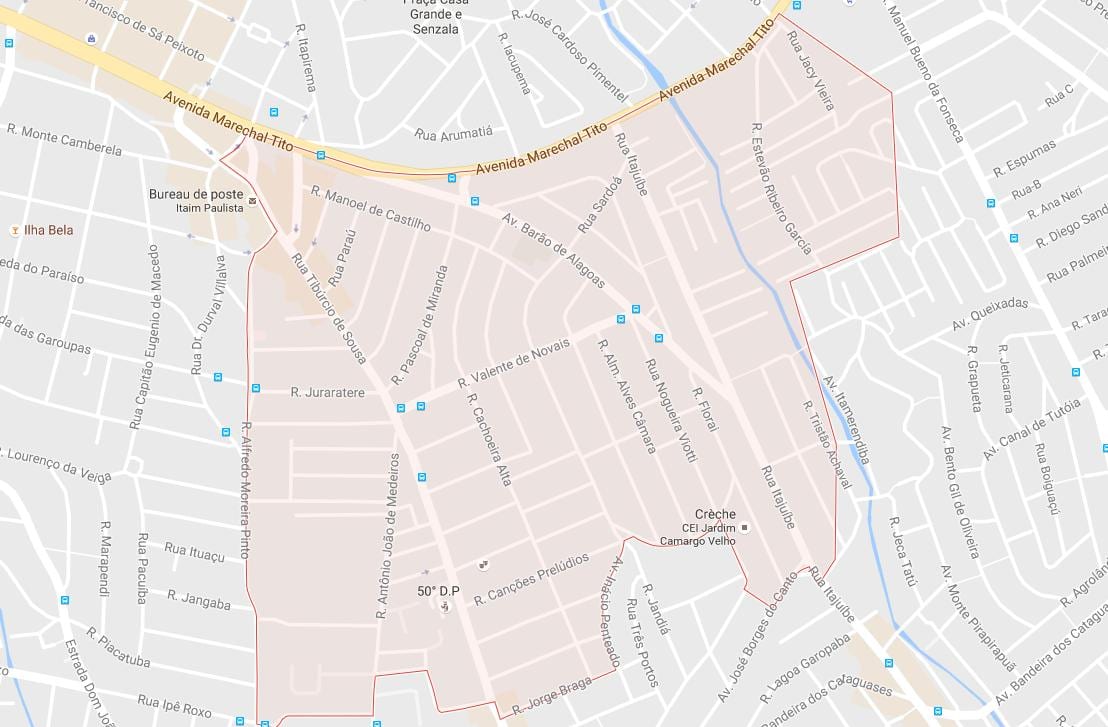 Karta Итайн Paulista Sao Paulo