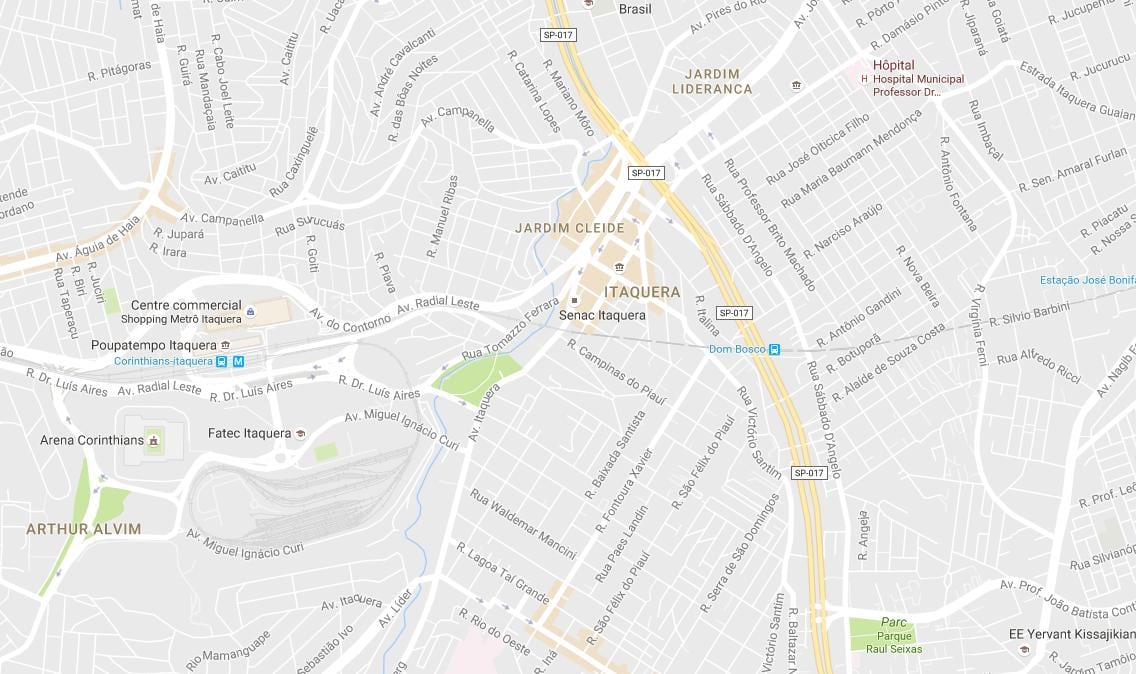 Karta Sao Paulo Итакере