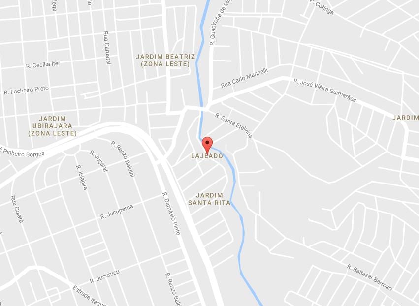 Karta Sao Paulo Лажеаду