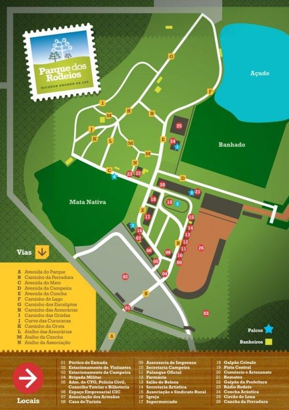 Karta park Sao Paulo Родейо