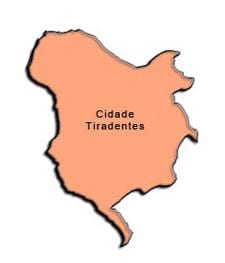 Karta Сидаде Тирадентесе супрефектур