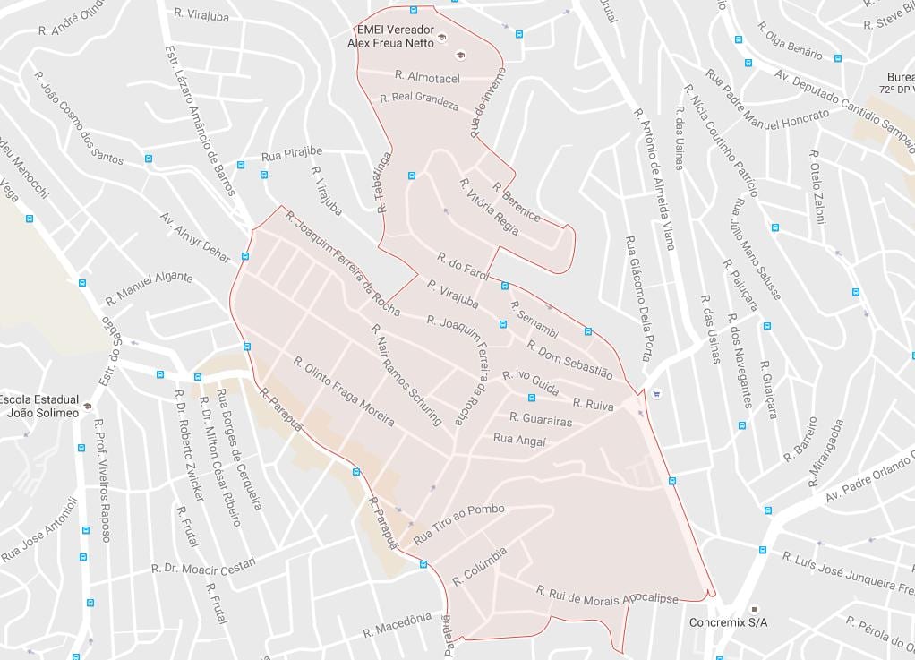 Karta Sao Paulo Brasilândia