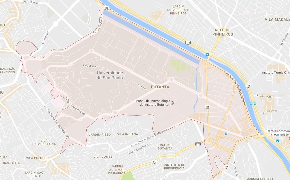 Karta Sao Paulo Butantã