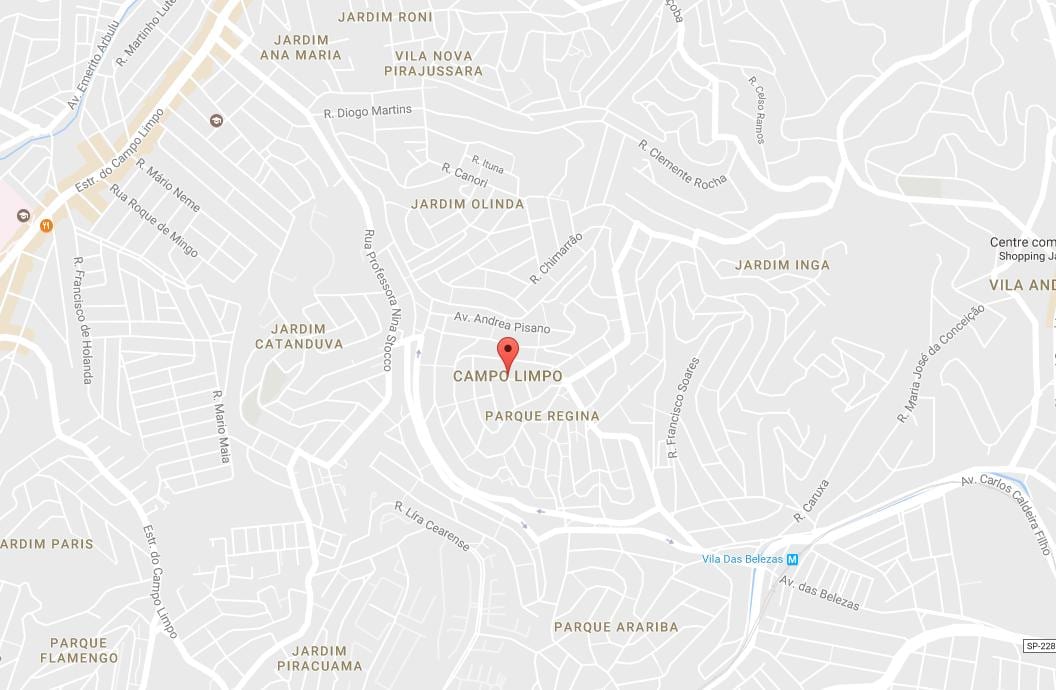 Karta Campo Лимпу-Sao Paulo