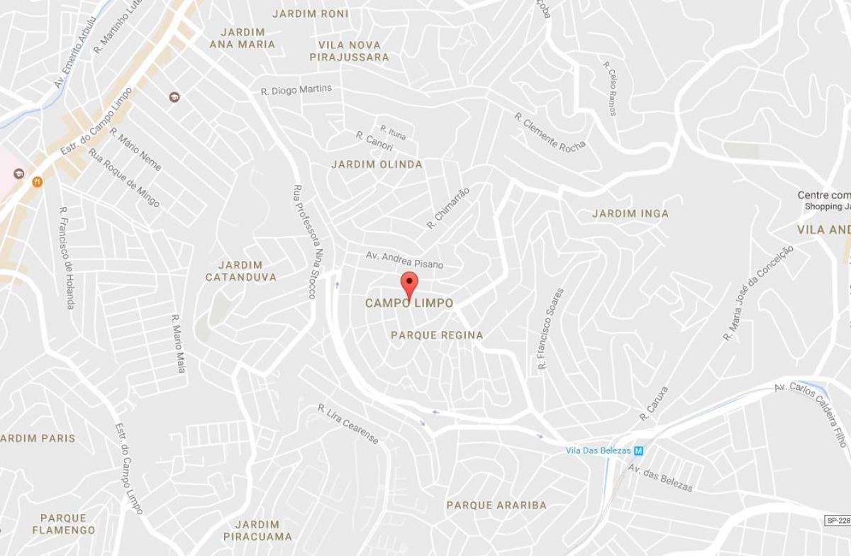 Karta Campo Лимпу-Sao Paulo