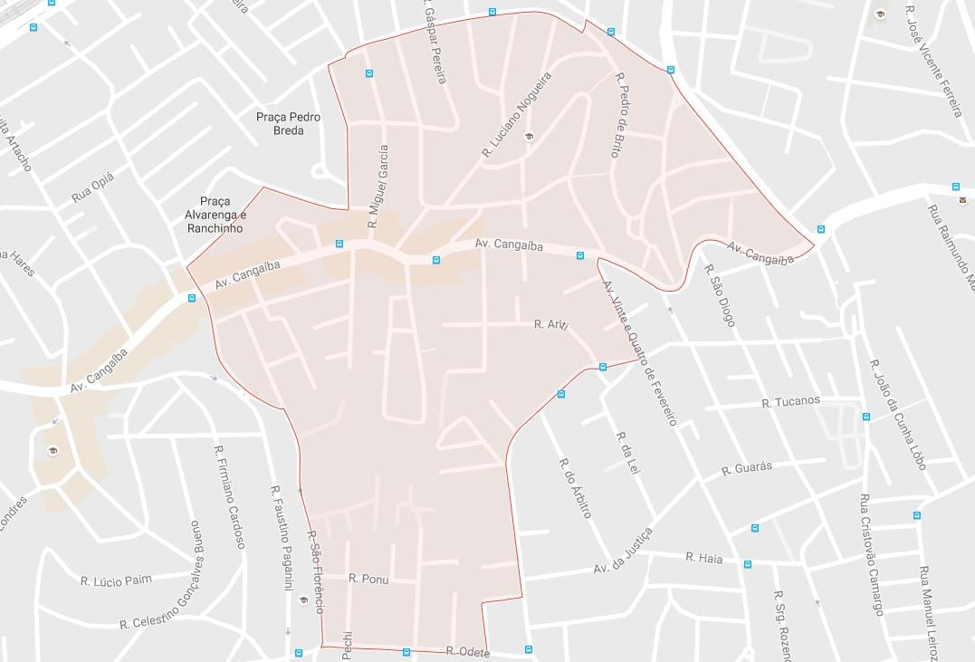 Karta Sao Paulo Cangaíba