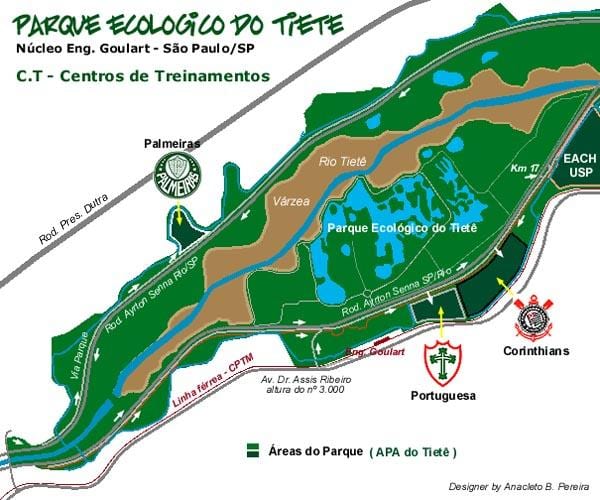 Karta Ekološki Park Tietê