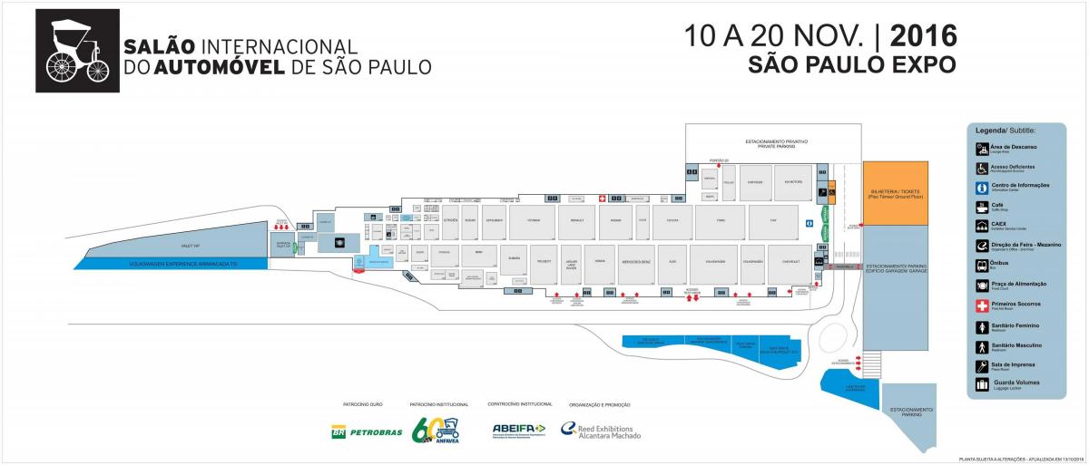 Karta sajmu automobila u Sao Paulu