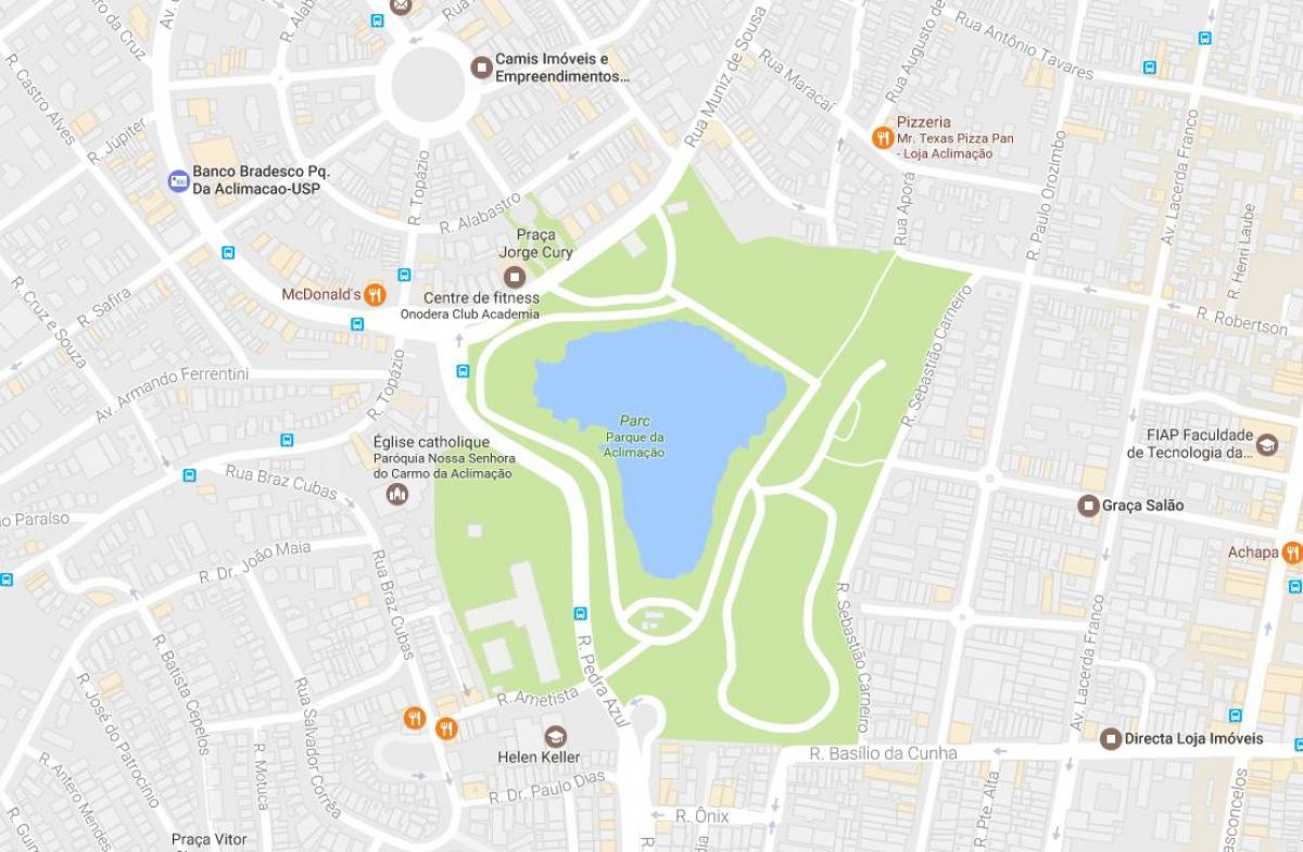 Karta park aklimatizacije Sao Paulo
