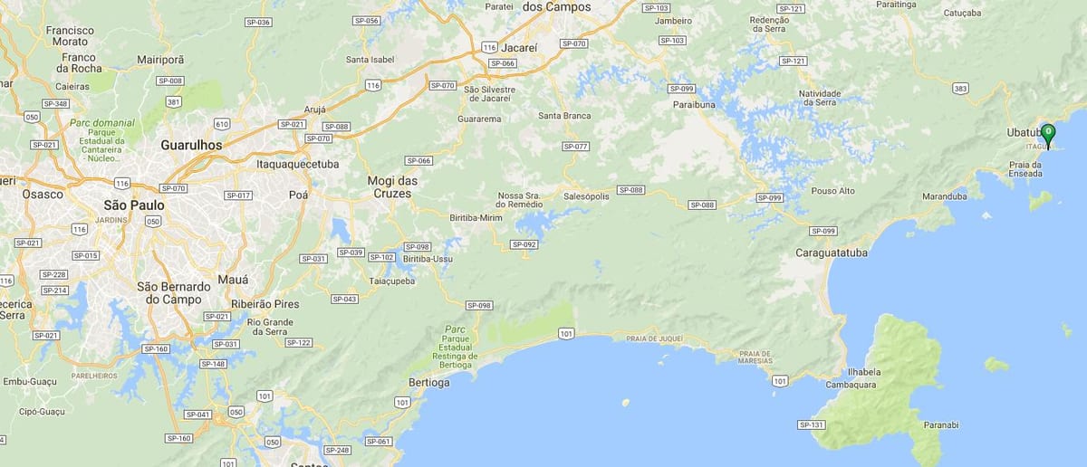 Karta plaže Вермелья