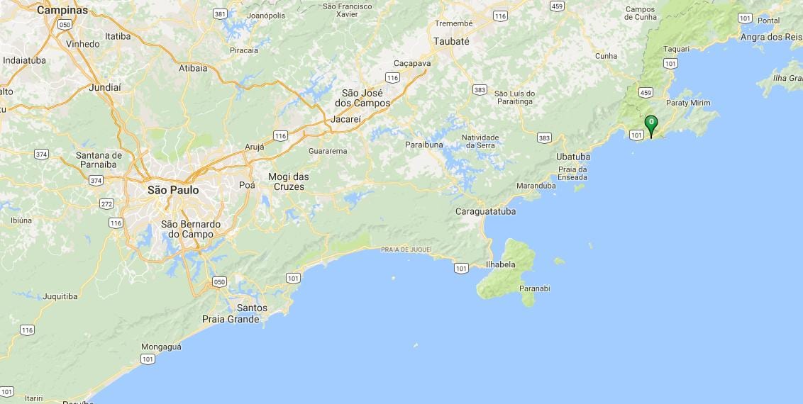 Karta plaže Камбури