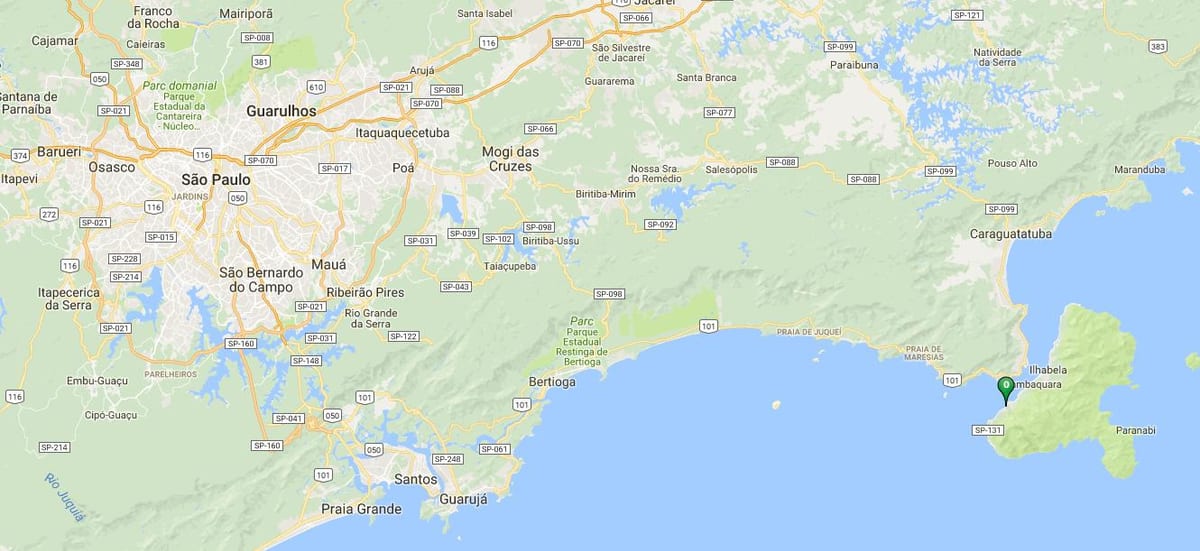 Karta plaže Куррал
