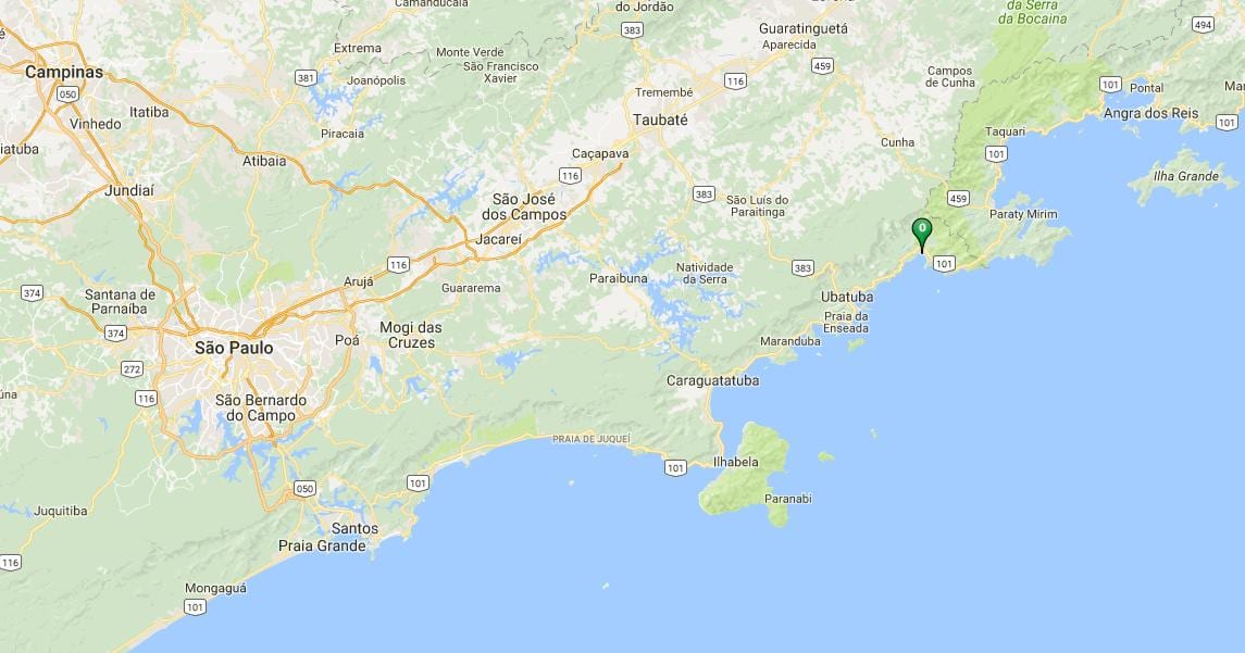 Karta plaže Убатумирим