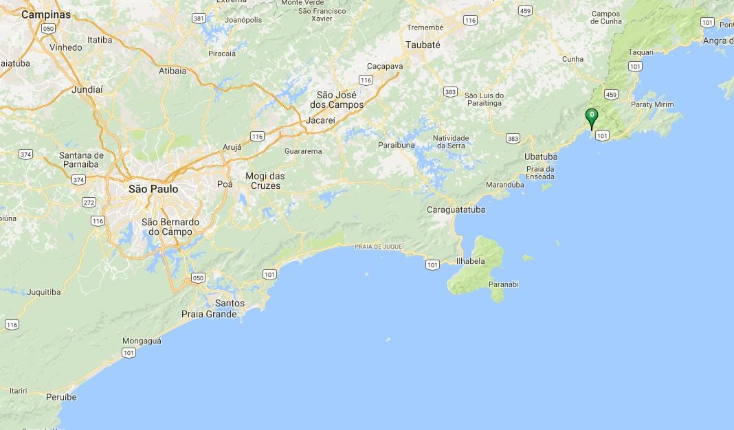 Karta plaže Эсталейро