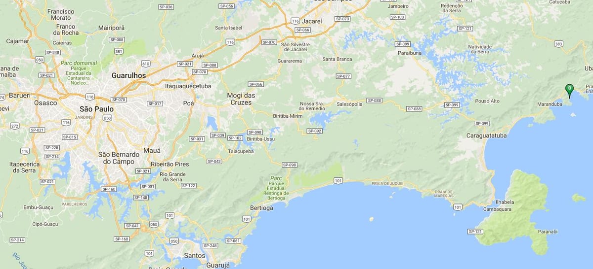 Karta plaža Brava
