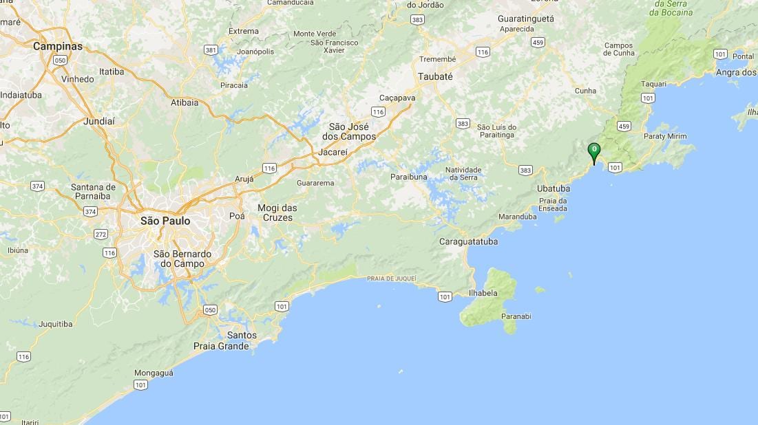 Karta plaže Puruba