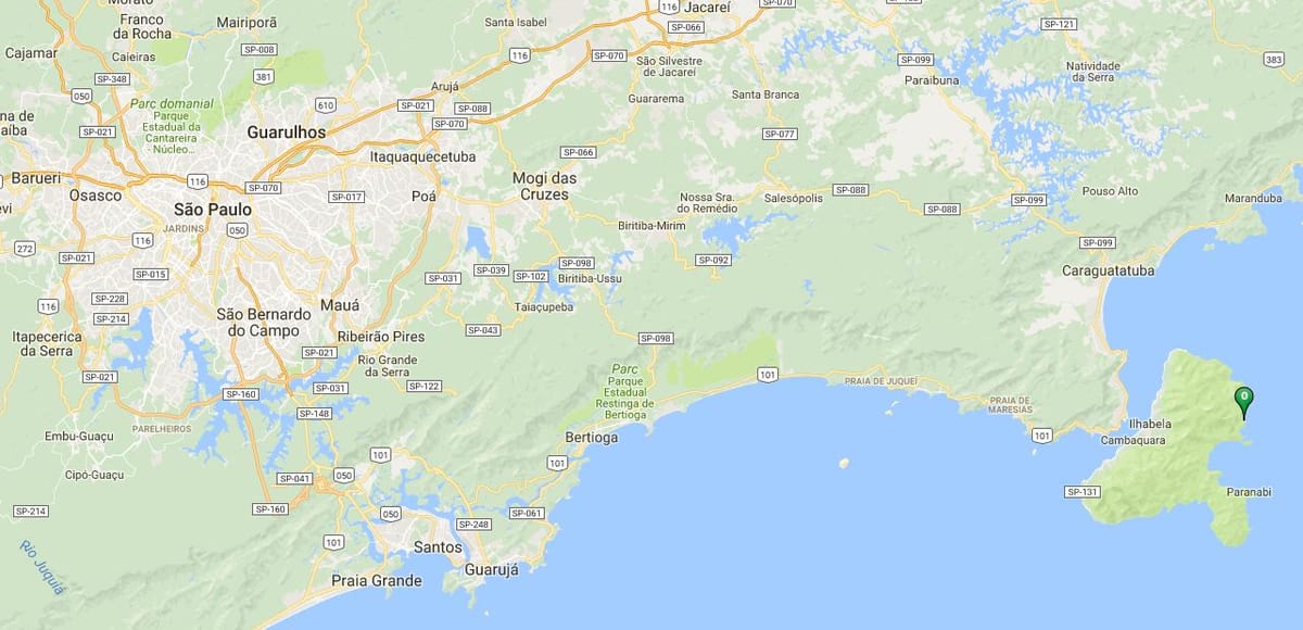 Karta plaže Serraria