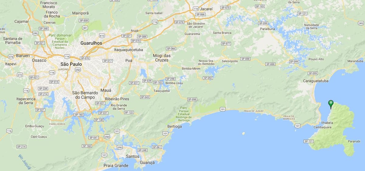 Karta plaže Siriúba