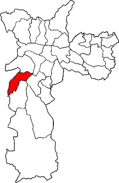Karta супрефектур Campo лимпу-Sao Paulo