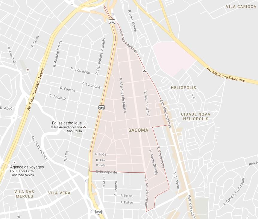 Karta Sao Paulo Sacomã