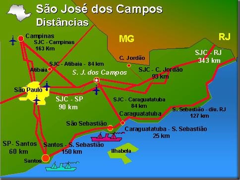 Karta zračne luke San José-дус-campus