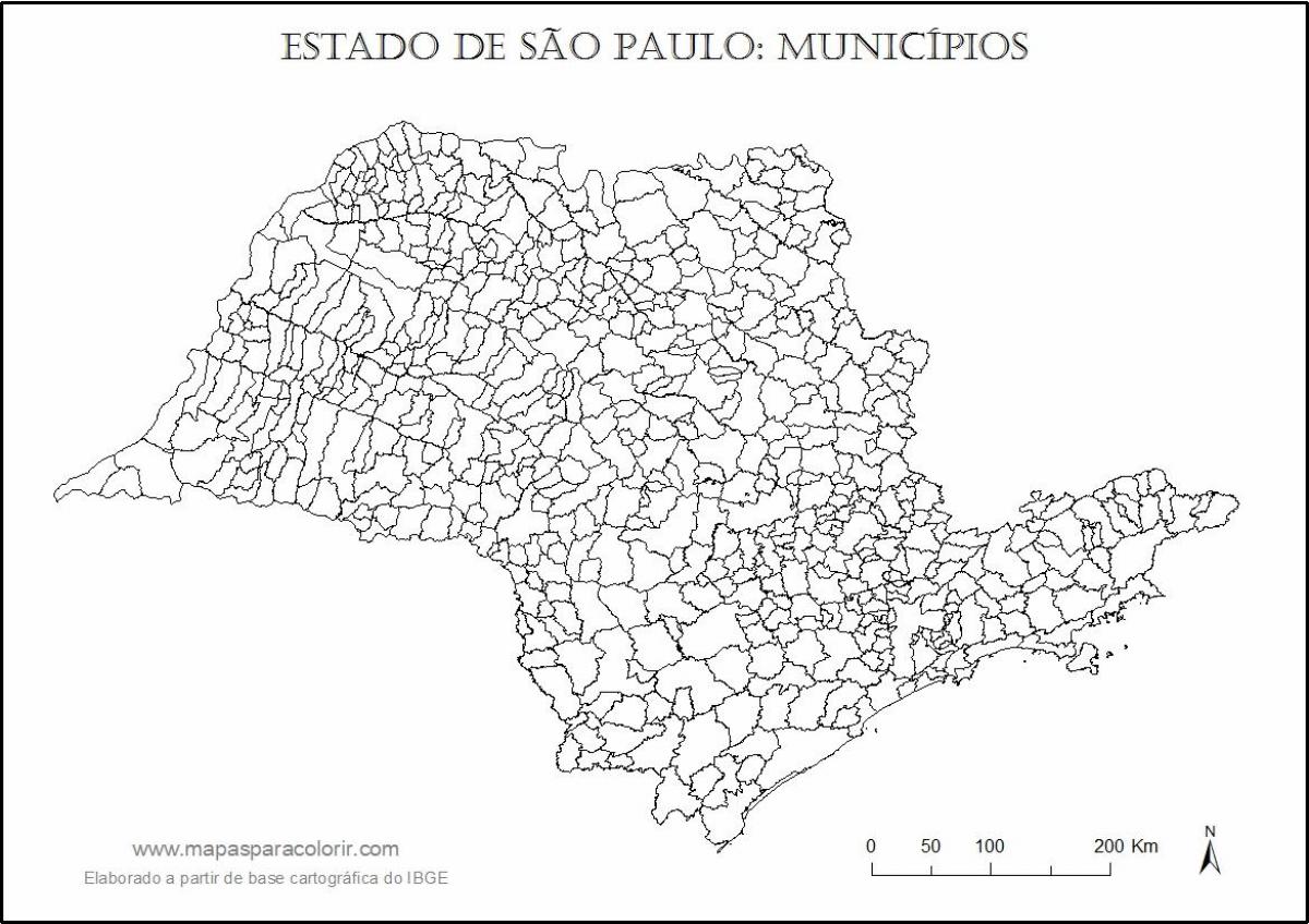 Karta Sao Paulo Devica - općine