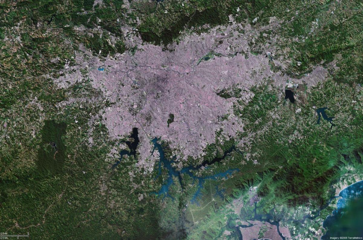 Karta satelitska Sao Paulo