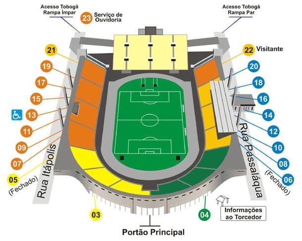 Kartu za stadion Пакаэмбу u Sao Paulu