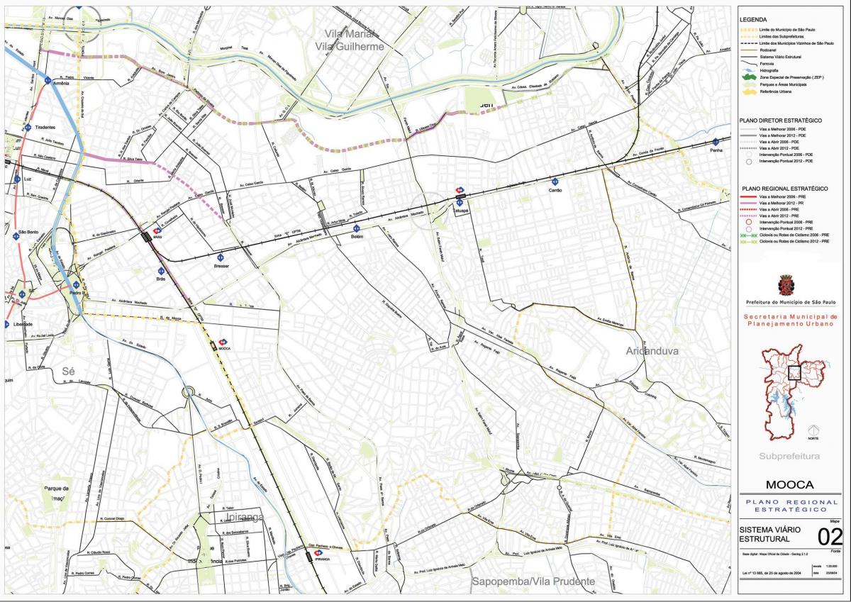 Karta postaje Sao Paulo - cesta