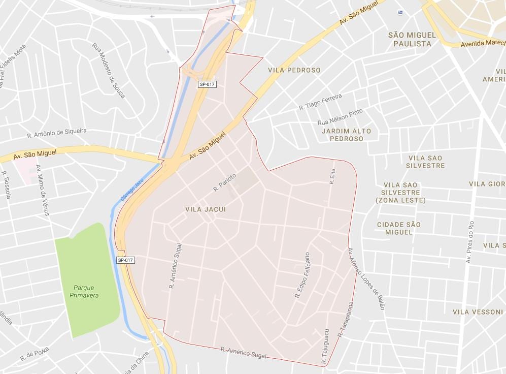 Karta Sao Paulo Vila Jacuí