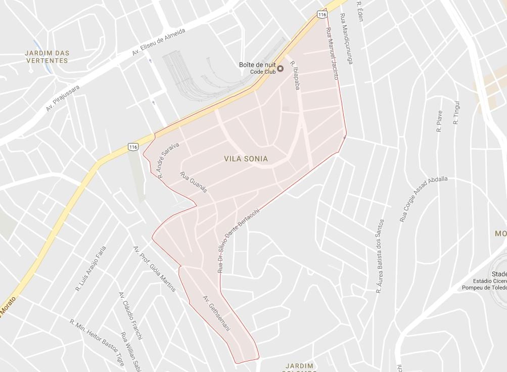 Karta Sao Paulo Vila Sônia