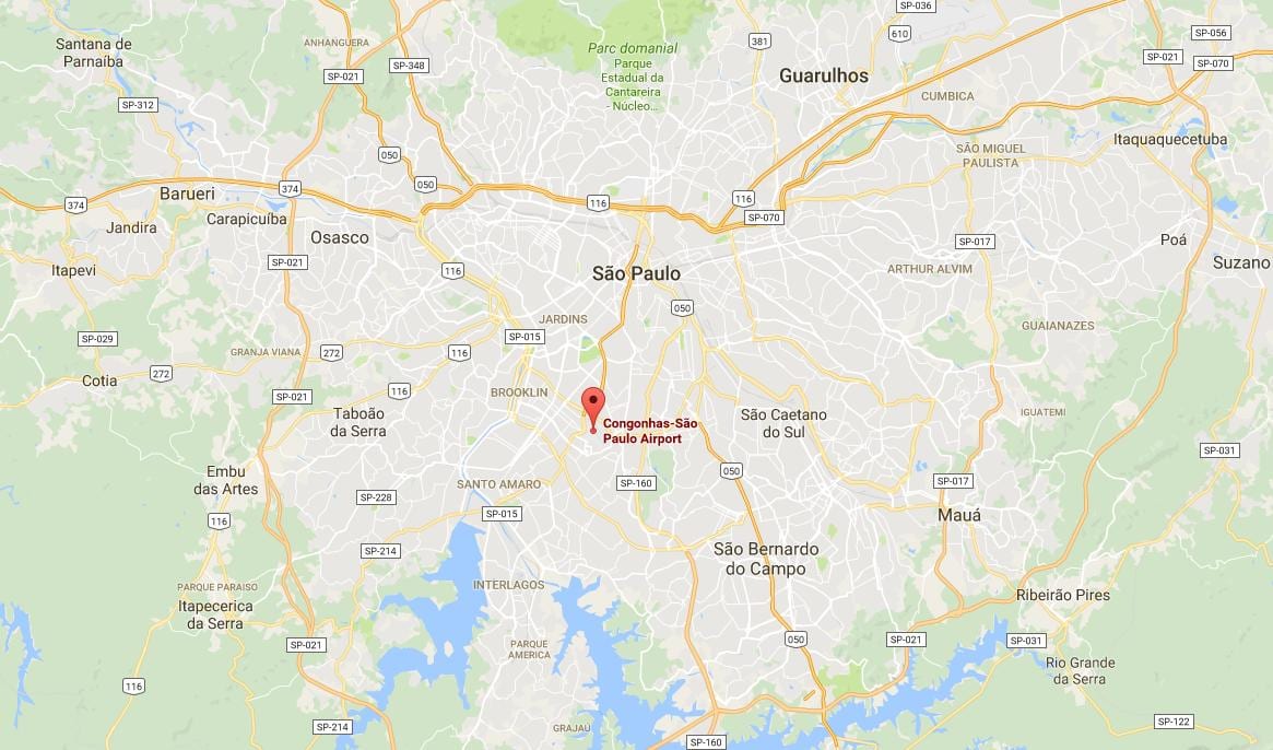 Karta umaga Sao Paulo
