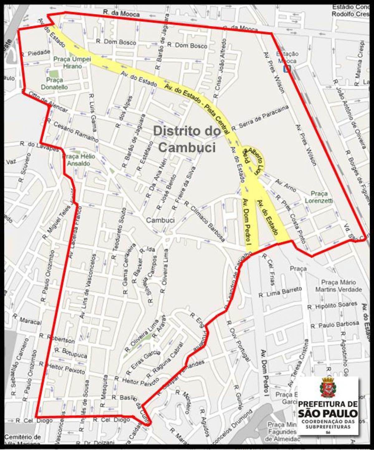 Karta Sao Paulo Камбуси
