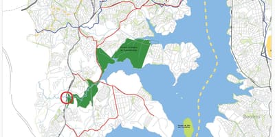 Karta М'borbe Мирине Sao Paulo - cesta