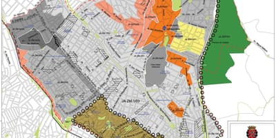 Karta atrakcija Sao Paulo- oduzimanje zemljišta